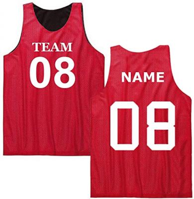 China Antibacterial high quality custom made empty mesh polyester quick dry men's basketball uniform tank top for printing for sale