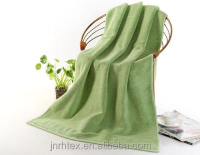 China 100% Terry Brand Eco-friendly Soft Cotton Green JRT Bath Towel Manufacturer for sale