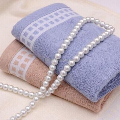 China Compressed Satin Border Custom Design Jacquard Bamboo Kitchen Towel for sale