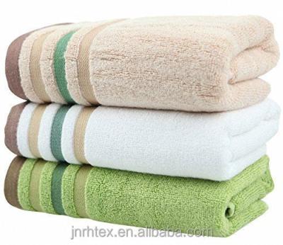 China High Quality Bamboo Fiber Towels Lined Soft Hand Towel QUICK DRY for sale