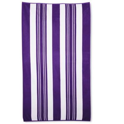 China Wholesale QUICK DRY Classic 100% Cotton Stripe Beach Towel Classic Manufacturer for sale