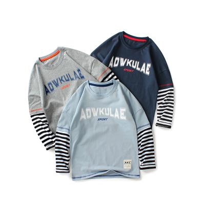 China New Listing Cotton Fashion Design Breathable Sweatshirt QUICK DRY Kids Striped Sweatshirt For Boys. for sale