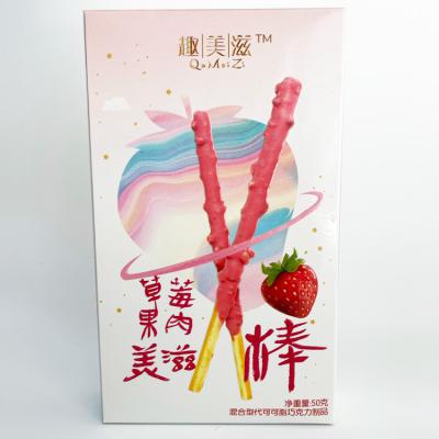 China Natural snack for children and adults | 50g | 12 boxes | 4Display, OEM ODM CRUNCHY FRUIT SKIMS CHOCOLATE COVERED COOKIE STICKS 4 FLAVORS for sale