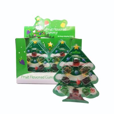 China CHRISTMAS NOVELTY 3D NOVELTY CHRISTMAS TREE FRUIT TREE FRUIT GUMMY CANDY SEASONAL CHRISTMAS CONFECTIONERY for sale