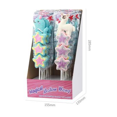 China Natural Marshmallow Lollipop Soft Cotton Jelly Candy Sweets for sale