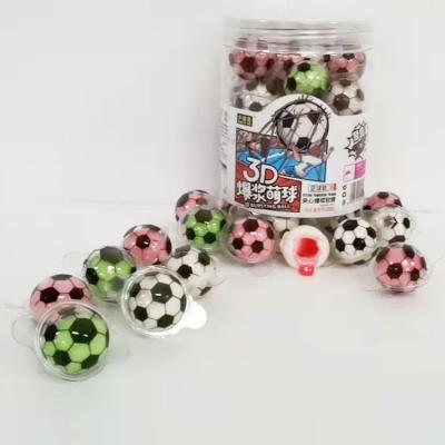 China Natural Football 3D Candy Gummy Fruit Flavor Gummy Candy Juice Filled for sale