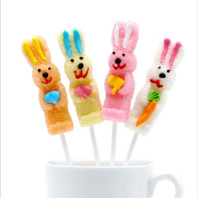 China Good Quality Normal Hot Sale Jelly Bunny Lollipops Candy 21G for sale