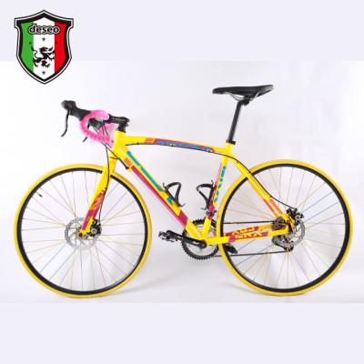 China Popular China Tianjin Road Bike Factory 700C Single Speed ​​Road Bike Color Matching Adult Road Bike for sale