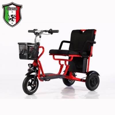 China Popular CE Certified China Factory 350W48V Electric Adult Electric Tricycle Foldable Tricycle Custom Export for sale