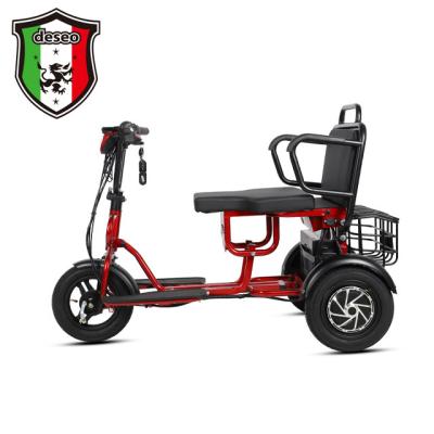 China China Tianjin Electric Vehicle 40V20AH Passenger Tricycle Foldable Electric Warehouse Electric Adult Tricycle Custom Export for sale