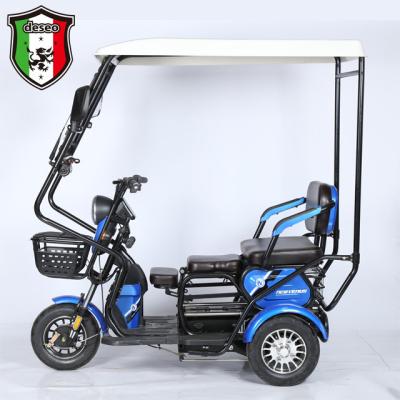 China Popular 650W48V60V Electric Passenger Tricycle China Tianjin Electric Vehicle Factory Export Customized High Quality for sale