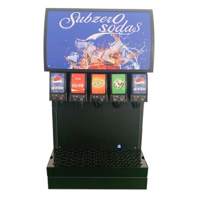 China Spray Painted Sheet Metal Nenyang 6 Valves Multi-flavors Soft Drink Soda Fountain Machine In Home For Bars for sale