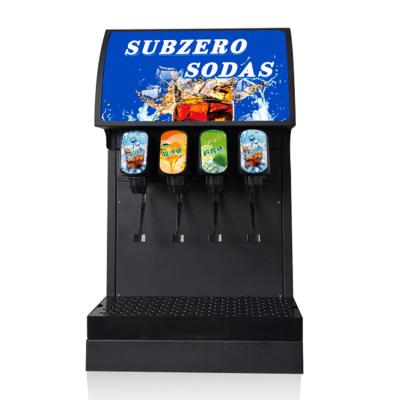 China Spray Painted Sheet Metal Nengyang Quick Setup 3 Valves Cold Soft Drink Soda Fountain Machine For Home for sale