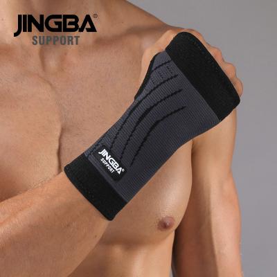 China Comfortable JINGBA SUPPORT 60208 Nylon Wristband Weightlifting Wrist Support Boxing Hand Wraps Gym Sports Hand Joint Protective Brace for sale