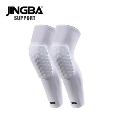 China Comfortable Breathe Free JINGBA SUPPORT 22610A High Elastic Sports Knee Support Honeycomb Type Kneepad Prevent Crash Long Knee Sleeves for sale