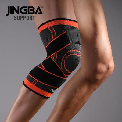 China JINGBA 80614B High Elastic SUPPORT Factory Custom Nylon Sports Support Volleyball Gym Pad Knee Brace Sleeve for sale