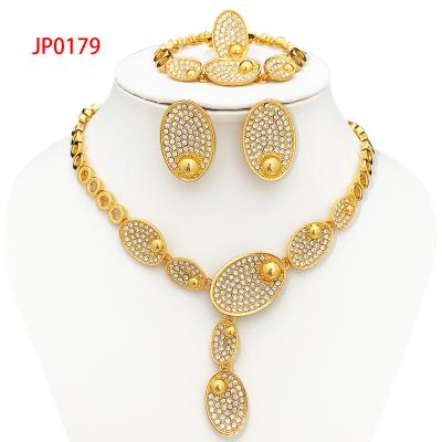 China 4pcs/set High Quality Oval Shape Charm Jewelry Sets For Africans Luxury Jewelry Set Wholesale for sale