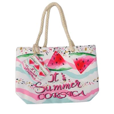 China New Fashion Women Tote Casual Beach Bag Set Handbag Set for sale