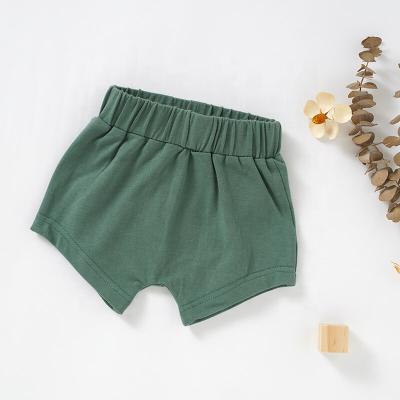 China ODM or OEM anti-pilling summer knitted organic cotton baby pants shorts diaper pants baby for sale