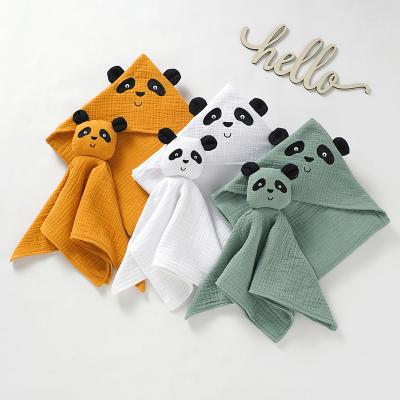 China Antimicrobial Custom Muslin Baby Wrap 100% Cotton Muslin Baby Wrap Baby Gift Set for sale