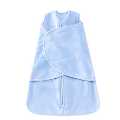 China Breathable Wholesale Fleece Baby Sleeveless Solid Adjustable Sleeping Bag for sale