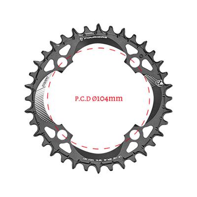 China Mountain Bikes Anodized Black 11 12 Speed ​​System Mountain Bike Chainrings 94mm 96mm 104mm 120mm Bike Chainrings Pcs for sale