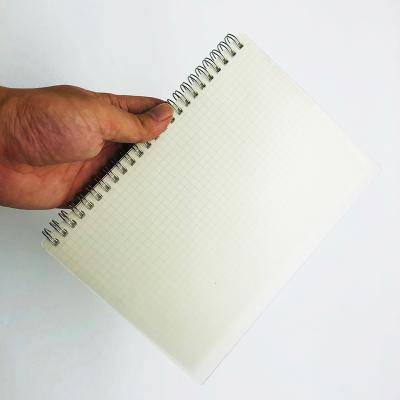 China Simple Styles Custom Frosted PVC Coating Spiral Binding Inner Offset Paper Cheap Notebook for sale