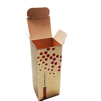 China Recyclable Custom High End Snow Silver UV Coated Paper Packaging Box For Lipstick for sale