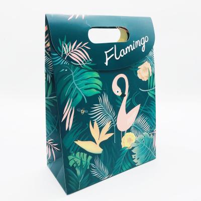 China Recyclable Custom Printed Colorful And Self Adhesive Paper Bag For Gift for sale