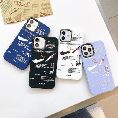 China Shockproof Candy Color Soft TPU White Mobile Cases For iPhone 13 Fashion Brand Shoes Air Sports For iPhone 11 12 Pro Max Case for sale