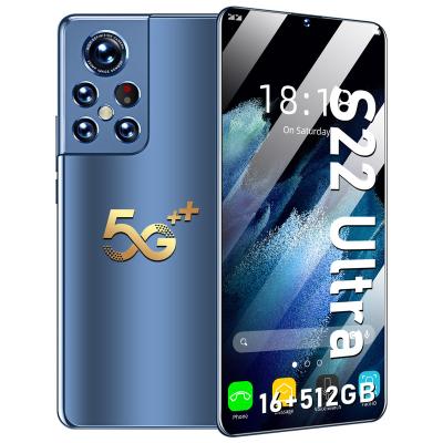 China Global Ultra Smart Phone 6.9inch HD 16+512GB Dual Sim 5G Smartphone 6800mAh Android Version WIRELESS CHARGE Full Screen Mobile Phone for sale