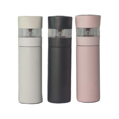 China Customized Acceptable Logo 430ml PORTABLE Double Wall Tea Divider Thermos for sale