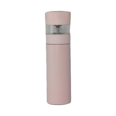 China Acceptable Logo 430ml Double Wall Stainless Steel Vacuum PORTABLE Customized Water Bottle With Tea Separation for sale