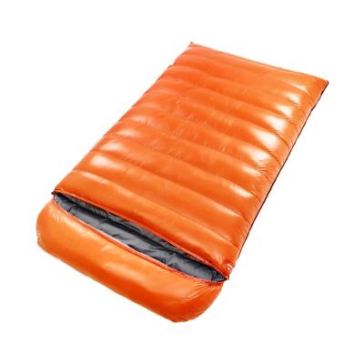 China Keep Hot 2021 Factory 4500g High Quality Filling Goose Down Double Envelope Filling Sleeping Bag for sale