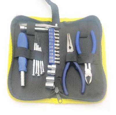 China Oxford Mechanic Wholesale Cloth Home Factory Repair Screwdriver Tool Kit Mechanical Set for sale