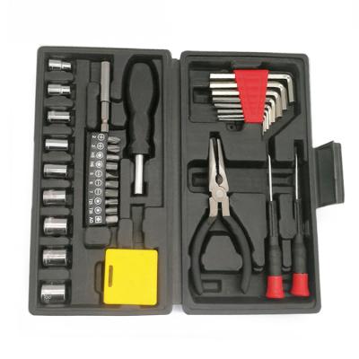 China Factory Wholesale Multifunctional Home Plug Bit Screwdriver Tool Box Kit Set Universal Hand Bicycle Bike Repair for sale