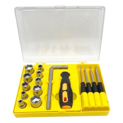 China Household Screwdriver Tool Kit Socket Ratchet Socket Multifunctional Durable Interchangeable Tool Kit for sale