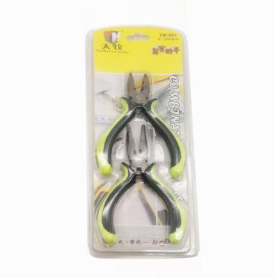 China 2pcs Household FUNCTIONAL MULTI 5 Sturdy IN Needle Nose Combination Pliers Tool Kit for sale