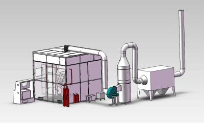 China Aircraft Flammability Test Chamber , White 1200 Degree Vertical Flame Test Chamber for sale