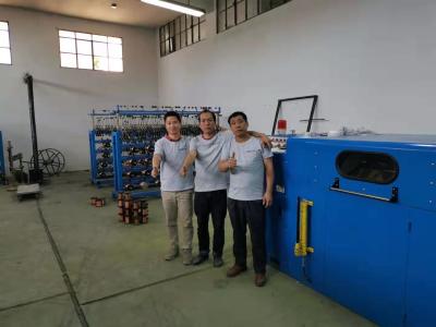 China Electric Double Twist Wire Stranding Machine 15HP Controlled Inverter for sale