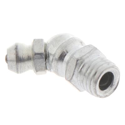 China Hot Selling Galvanized Steel Galvanized Grease Nipple Fittings 6*1 45 Degree Grease Nipple Pressure Oiler Spout Auto Parts Made In China for sale