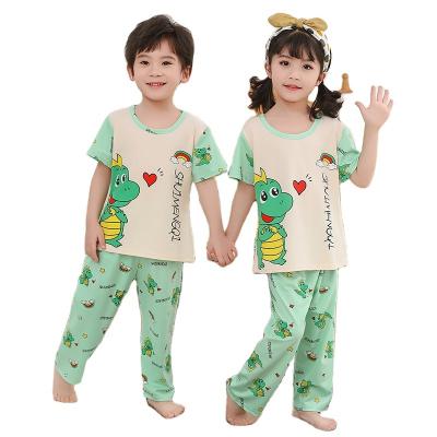 China Breathable Kids Girls Girls Pajamas Set New Short Sleeve Sleepwear Homewear Nightgowns Girl Boy Pajama Sets for sale