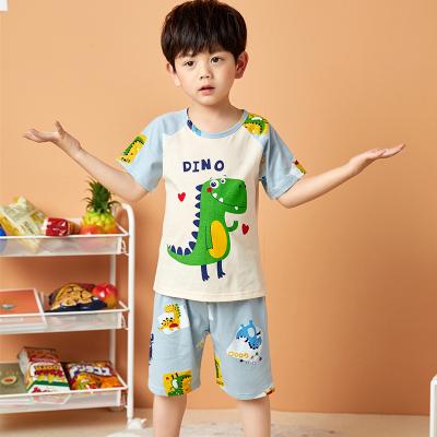 China NEW QUICK DRY Kids Sport 2pcs Summer Sleepwear Cartoon Cotton Kids Pajamas Sets Boys To Suit Baby Clothes Sets Soft for sale