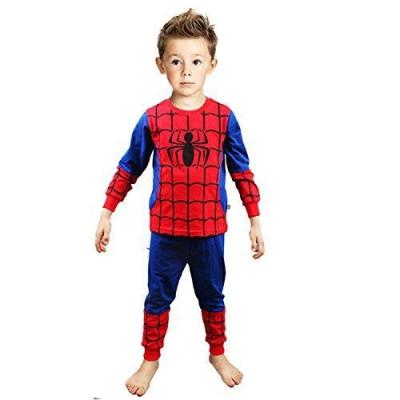 China New QUICK DRY Children's Pajamas Boys Cotton Superhero Children's Long Sleeve Clothing Sets Boys Kids Women Sexy Pajamas 2sets for sale