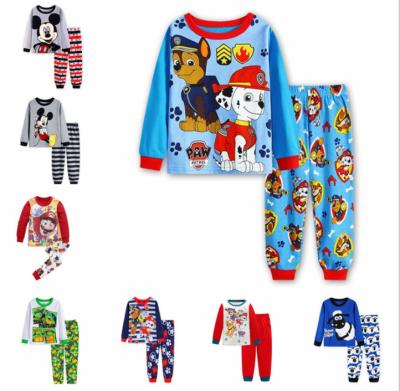 China QUICK DRY Pajamas Set For Home Cartoon Motocycle Long Sleeve Clothing Children Girls Boys Baby Kids Sleepwear Costume Children's Day Gifts for sale