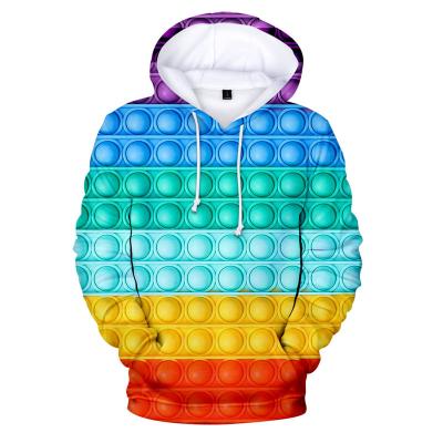 China New Trend Anti-wrinkle Colorful Flame Hoodie 3D Sweatshirt Men And Women Autumn And Winter Coat Street Clothing Jacket Hooded Loose Hoodies for sale