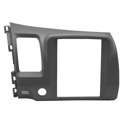 China Automotive Interior Accessories Radio Panel Fits 9.7 Inch Honda Civic DVD Panel Modification Installation Decoration Kit Tesla Stereo Frame for sale