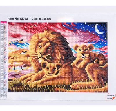 China High Quality Full Drilled Lion Art DIY 5D Diamond Painting By Friends Gift Of Diamond Painting Animals for sale