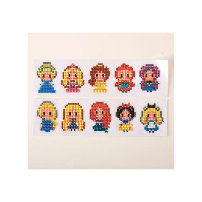 China 5D Gift Cartoon Boys And Girls Diamond Painting Stickers Decorative Paintings Refrigerator Eco-Friendly Stickers for sale