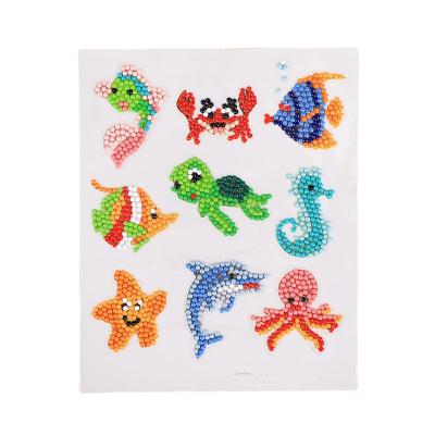 China Cute Gift 5D Cartoon Fish Diamond Painting Stickers Decorative Paintings Bag Eco-Friendly Advertising Stickers for sale